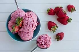 helado de fresa