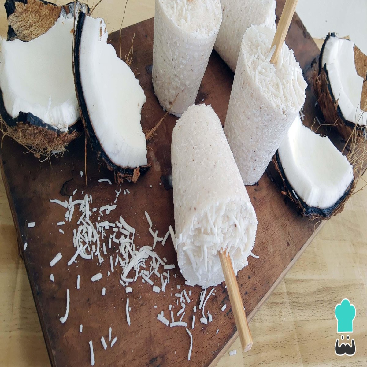 helado de coco