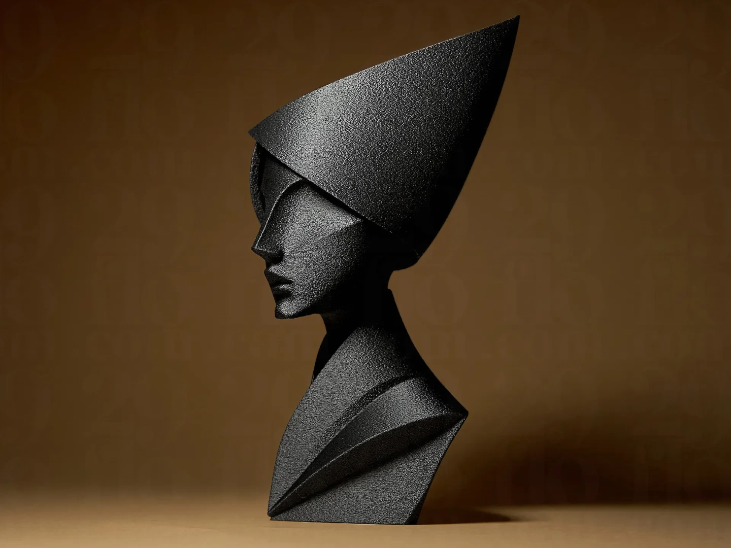 Busto Vanguardista "Nefertiti Geométrica"
