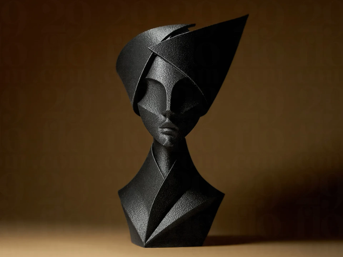 Busto Vanguardista "Nefertiti Geométrica"