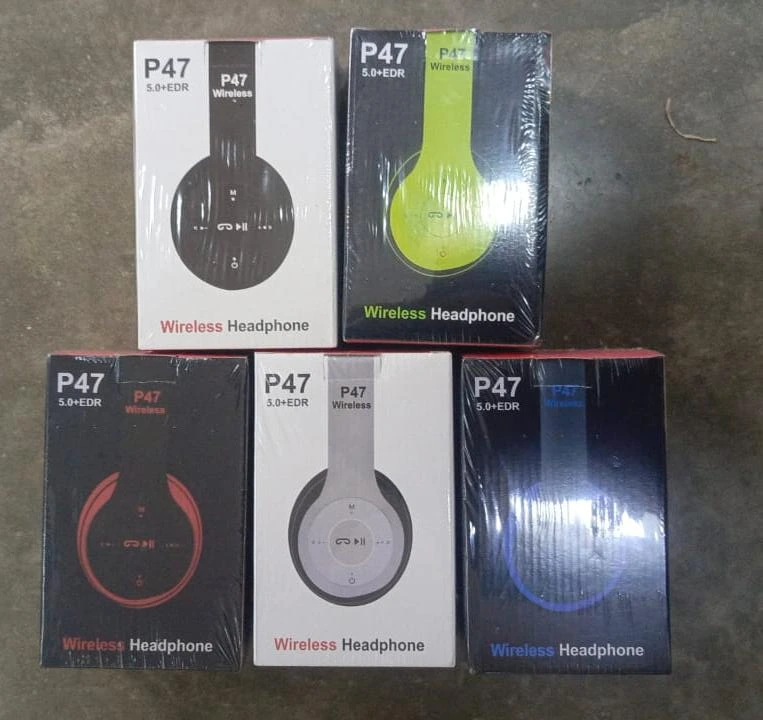 Audífonos Inalámbricos P47 Bluetooth Varios Colores Plegables FM SD