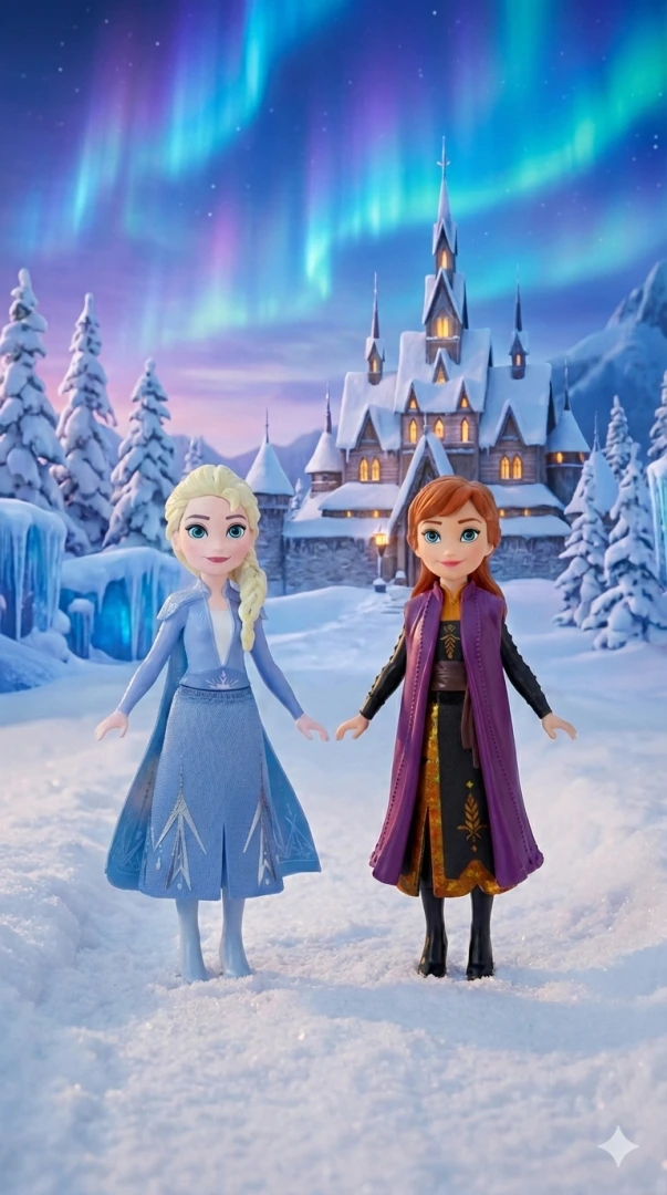 MUÑECA PEQUEÑA ELSA Y ANNA DINEY